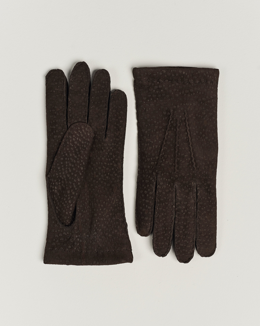 Homme | Hestra Carpincho Handsewn Cashmere Glove Espresso Brown | Hestra | Carpincho Handsewn Cashmere Glove Espresso Brown