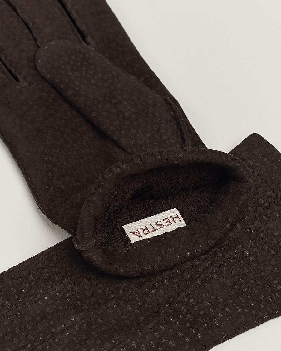 Heren | Hestra Carpincho Handsewn Cashmere Glove Espresso Brown | Hestra | Carpincho Handsewn Cashmere Glove Espresso Brown