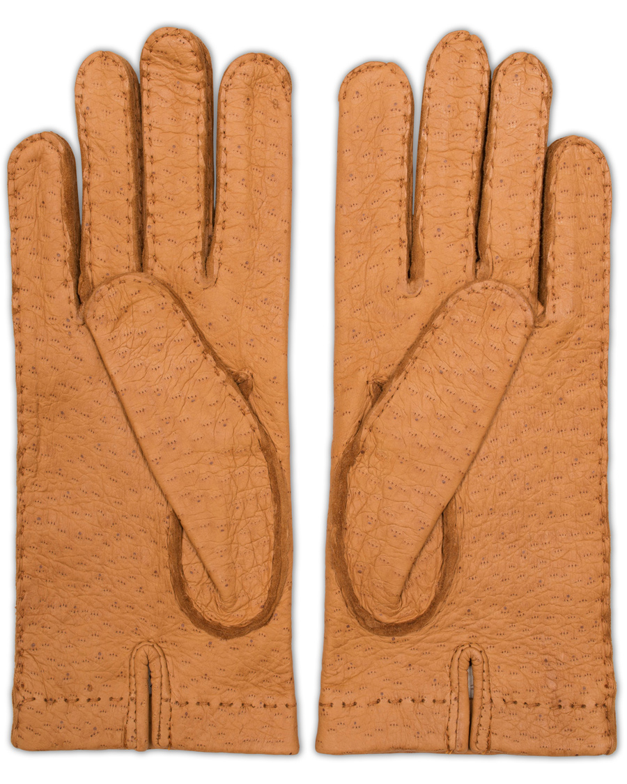 Heren | Hestra Peccary Handsewn Unlined Glove Cognac | Hestra | Peccary Handsewn Unlined Glove Cognac