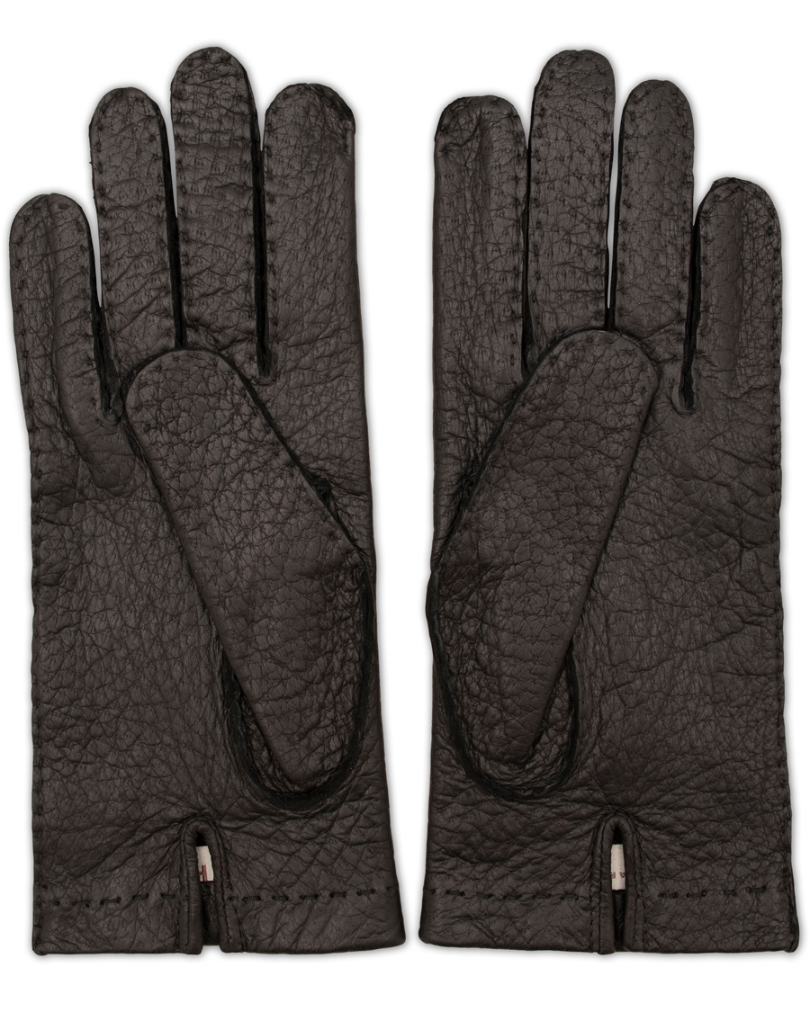 Heren | Hestra Peccary Handsewn Unlined Glove Black | Hestra | Peccary Handsewn Unlined Glove Black