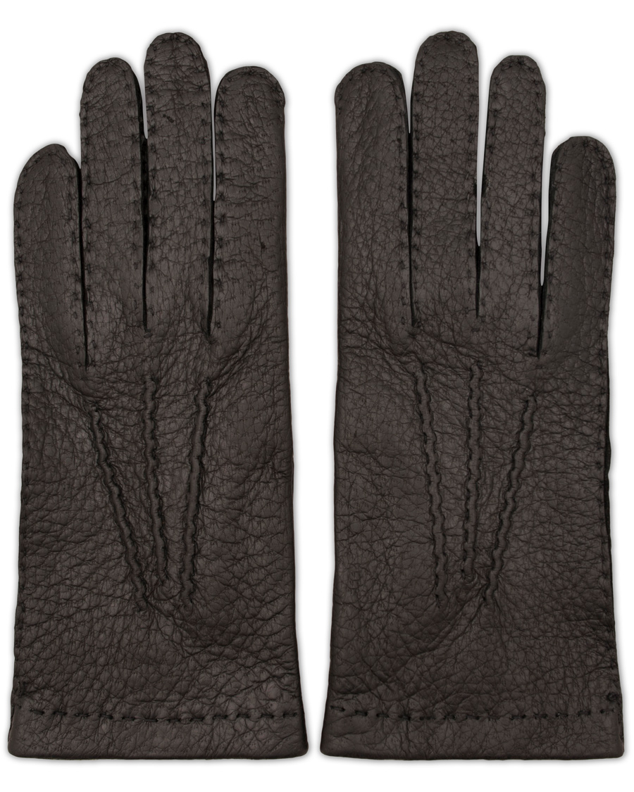 Heren | Hestra Peccary Handsewn Unlined Glove Black | Hestra | Peccary Handsewn Unlined Glove Black