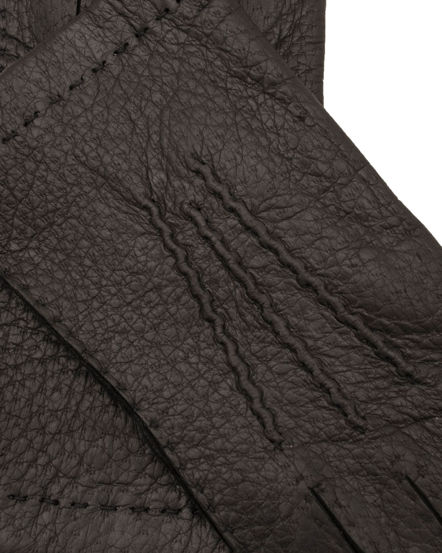Heren | Hestra Peccary Handsewn Unlined Glove Black | Hestra | Peccary Handsewn Unlined Glove Black