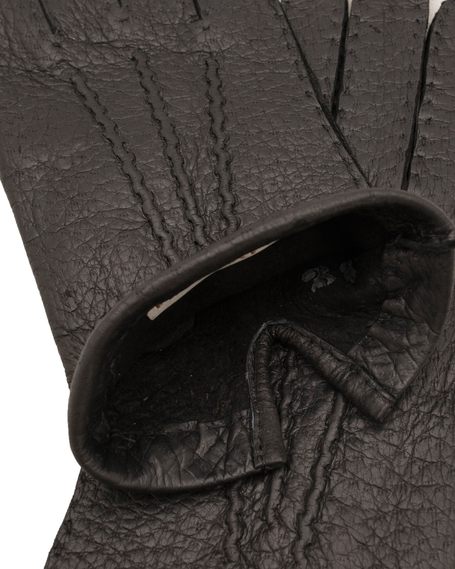 Heren | Hestra Peccary Handsewn Unlined Glove Black | Hestra | Peccary Handsewn Unlined Glove Black