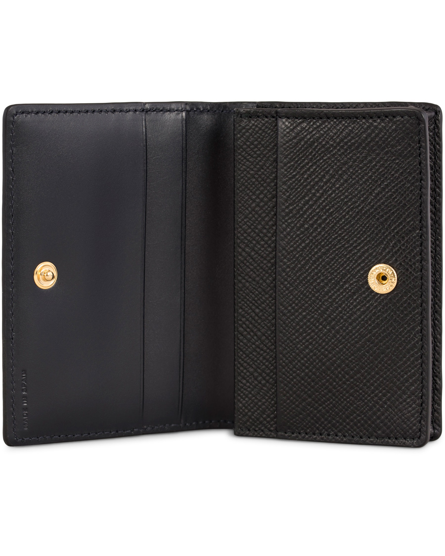 Homme | Smythson Panama Business Card Case Black Leather | Smythson | Panama Business Card Case Black Leather