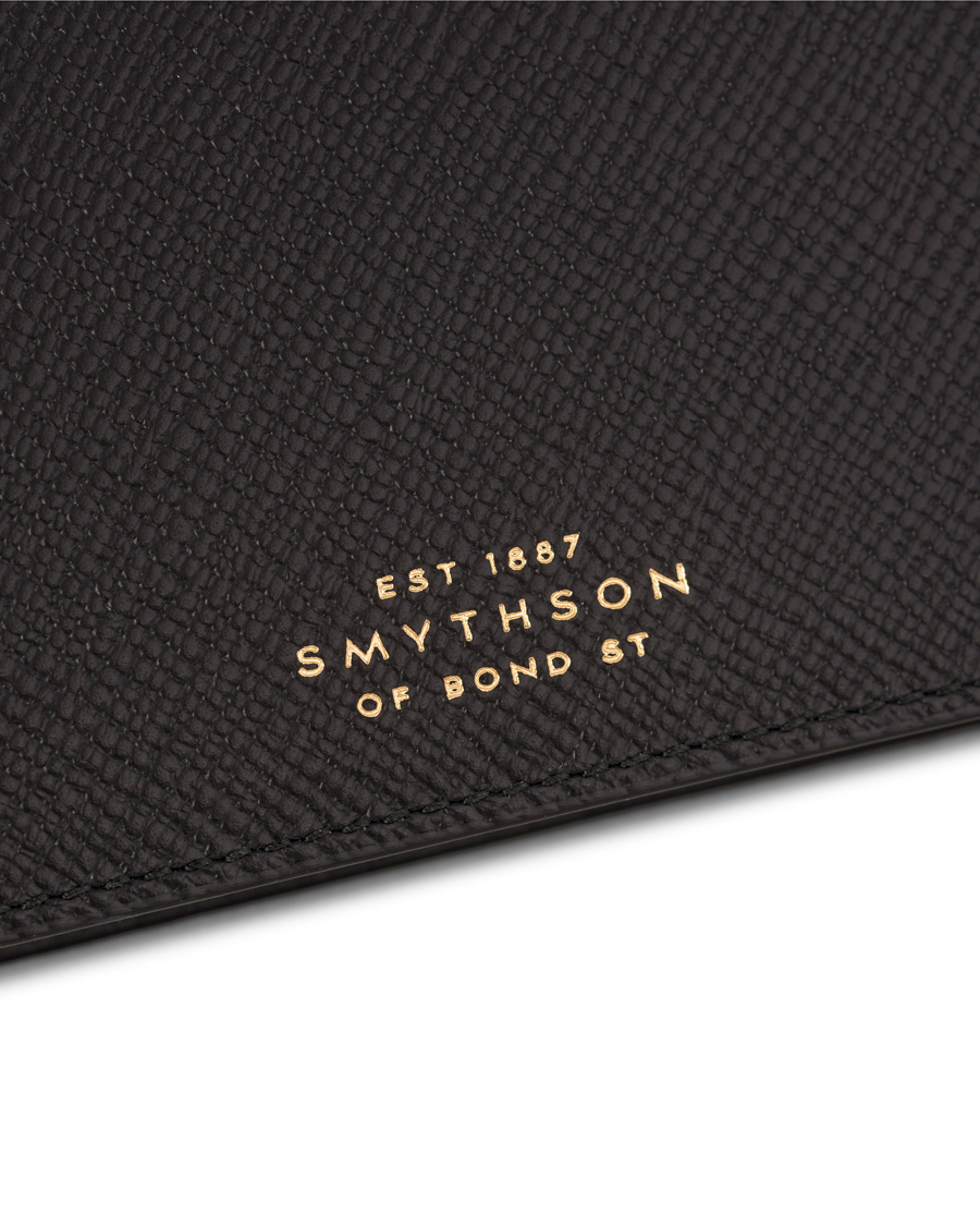 Homme | Smythson Panama Slim Travel Wallet Black Leather | Smythson | Panama Slim Travel Wallet Black Leather