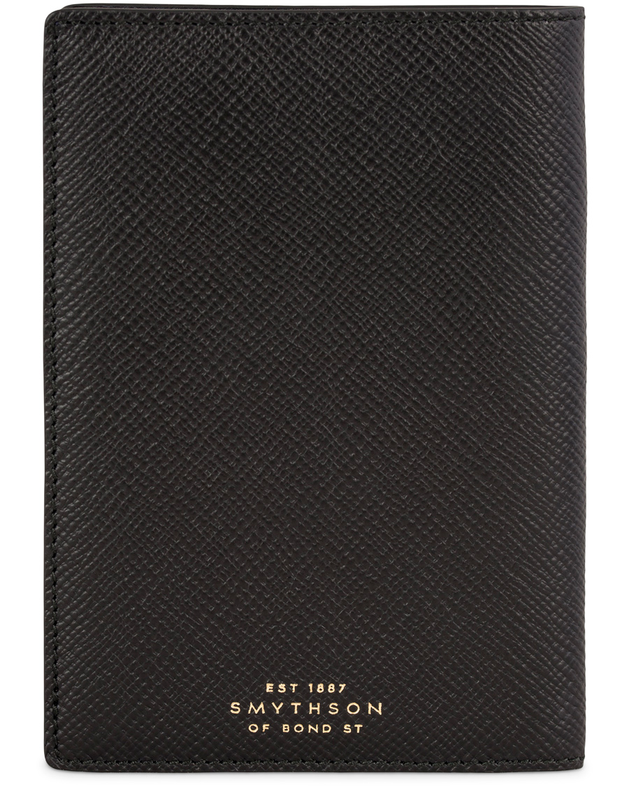 Homme | Smythson Panama Slim Travel Wallet Black Leather | Smythson | Panama Slim Travel Wallet Black Leather