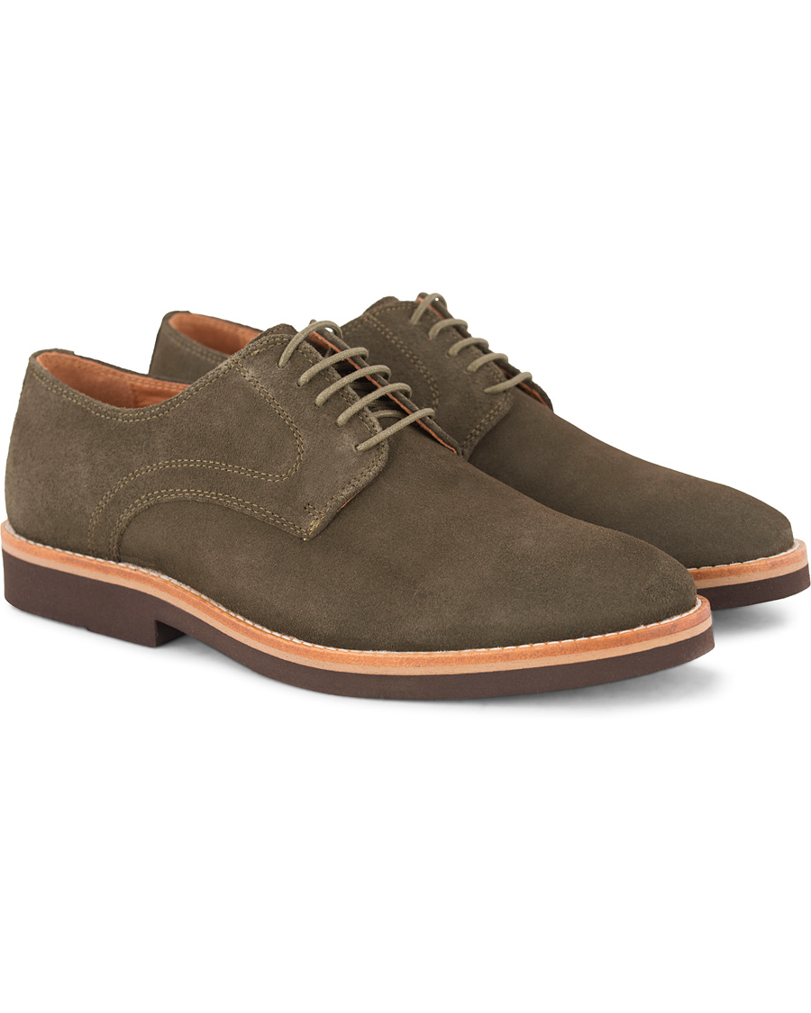 Homme | Morris Derby Suede Shoe Olive | Morris | Derby Suede Shoe Olive