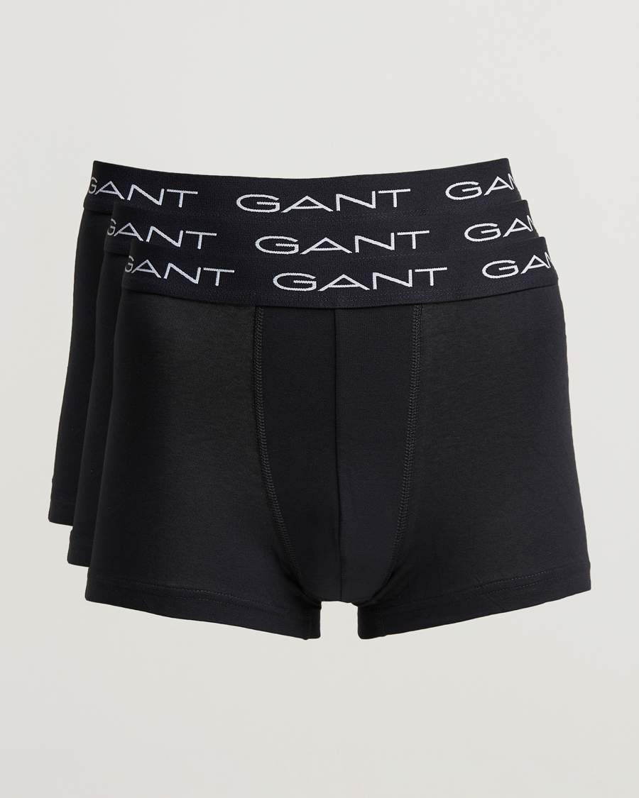 Heren | Ondergoed | GANT | 3-Pack Trunk Boxer Black