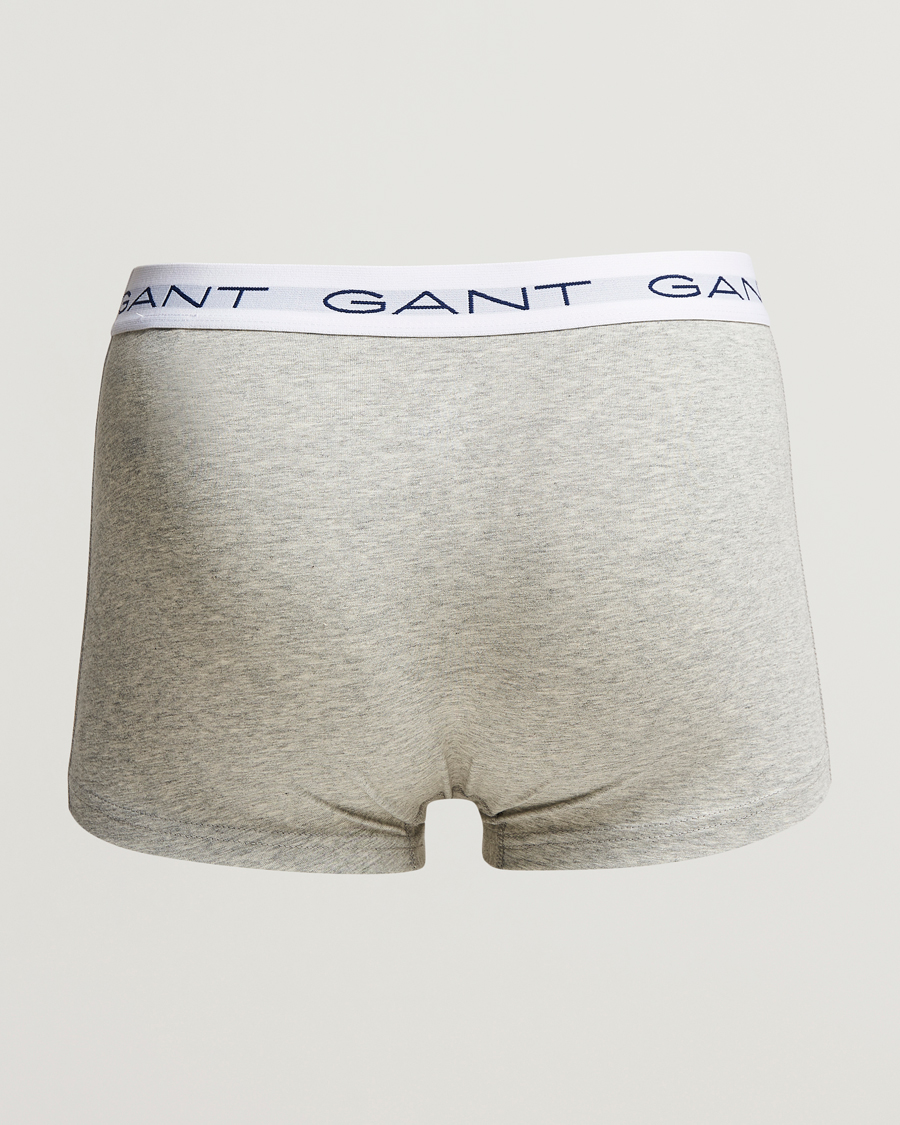 Homme | Sous-Vêtements Et Chaussettes | GANT | 3-Pack Trunk Boxer White/Black/Grey Melange