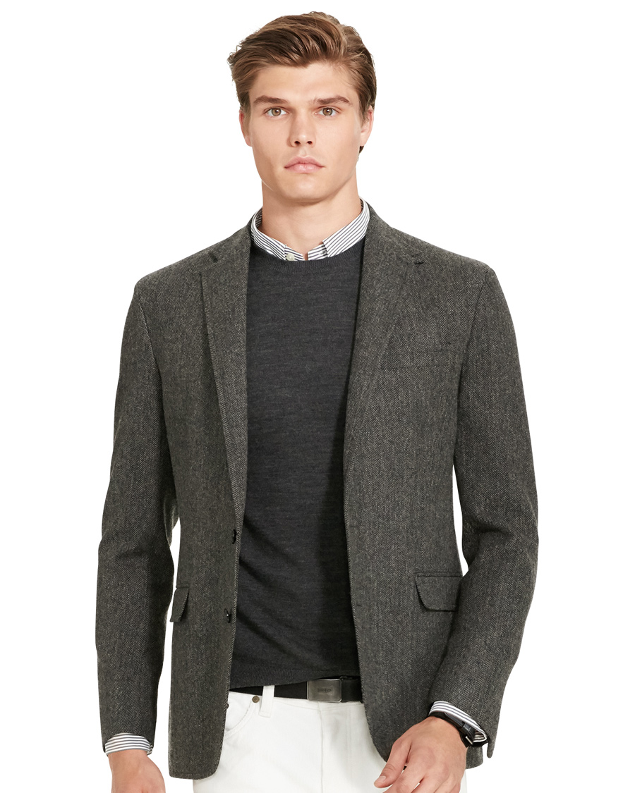 Homme | Blazers | Polo Ralph Lauren | Clothing Morgan Herringbone Sportcoat Grey