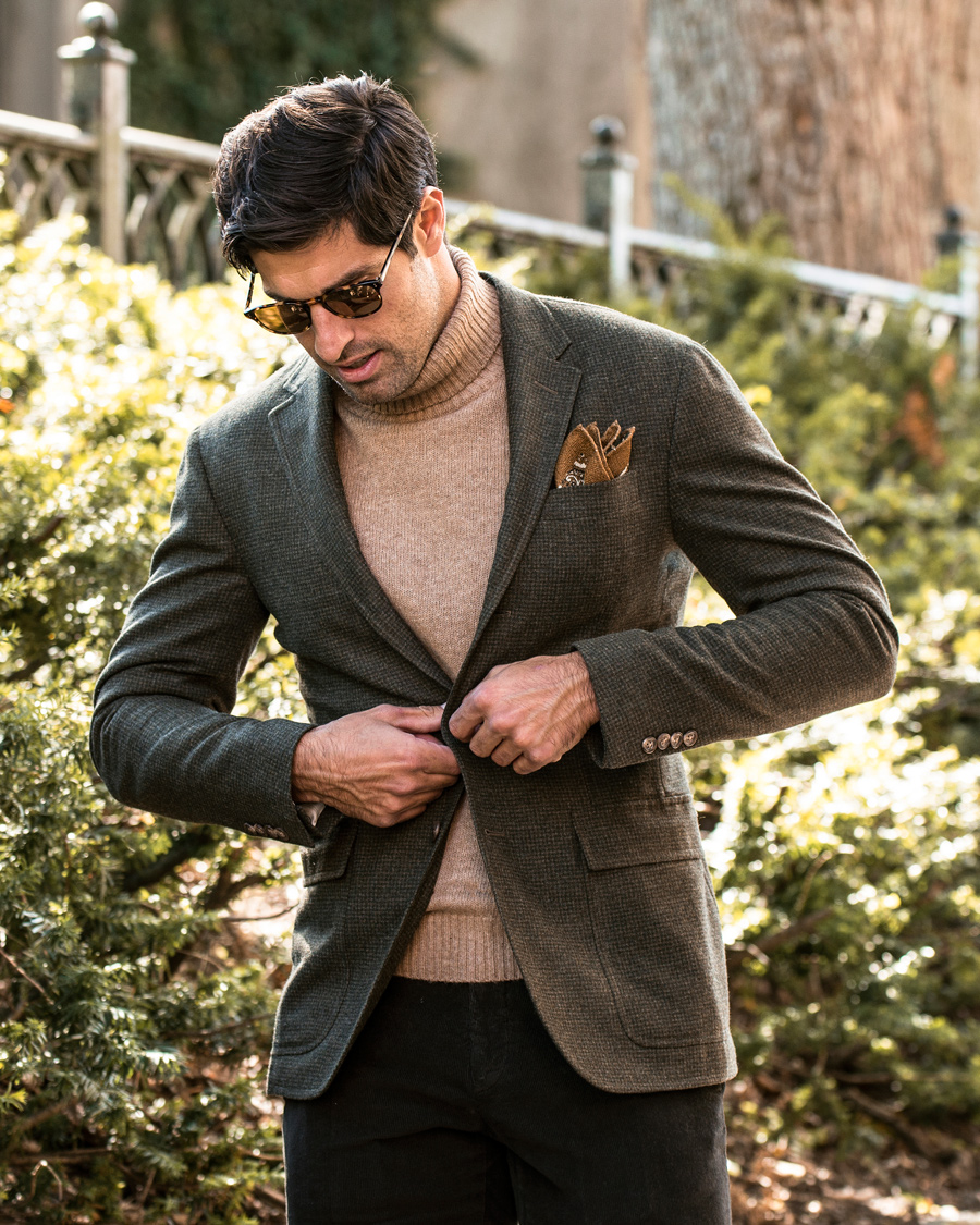Homme | Blazers | Polo Ralph Lauren | Clothing Morgan Harvard Sportcoat Olive/Brown