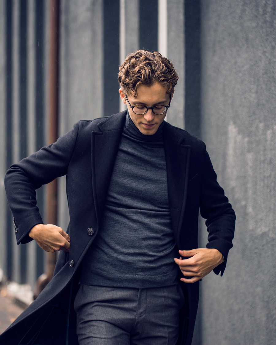 Homme | Manteaux Et Vestes | Boglioli | Cappotto Wool Coat Black