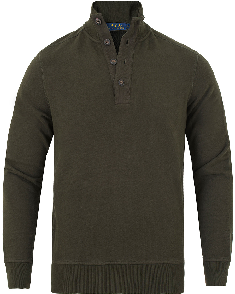 Homme | Pulls Et Tricots | Polo Ralph Lauren | Half Button Knitted Sweater Squadron Green