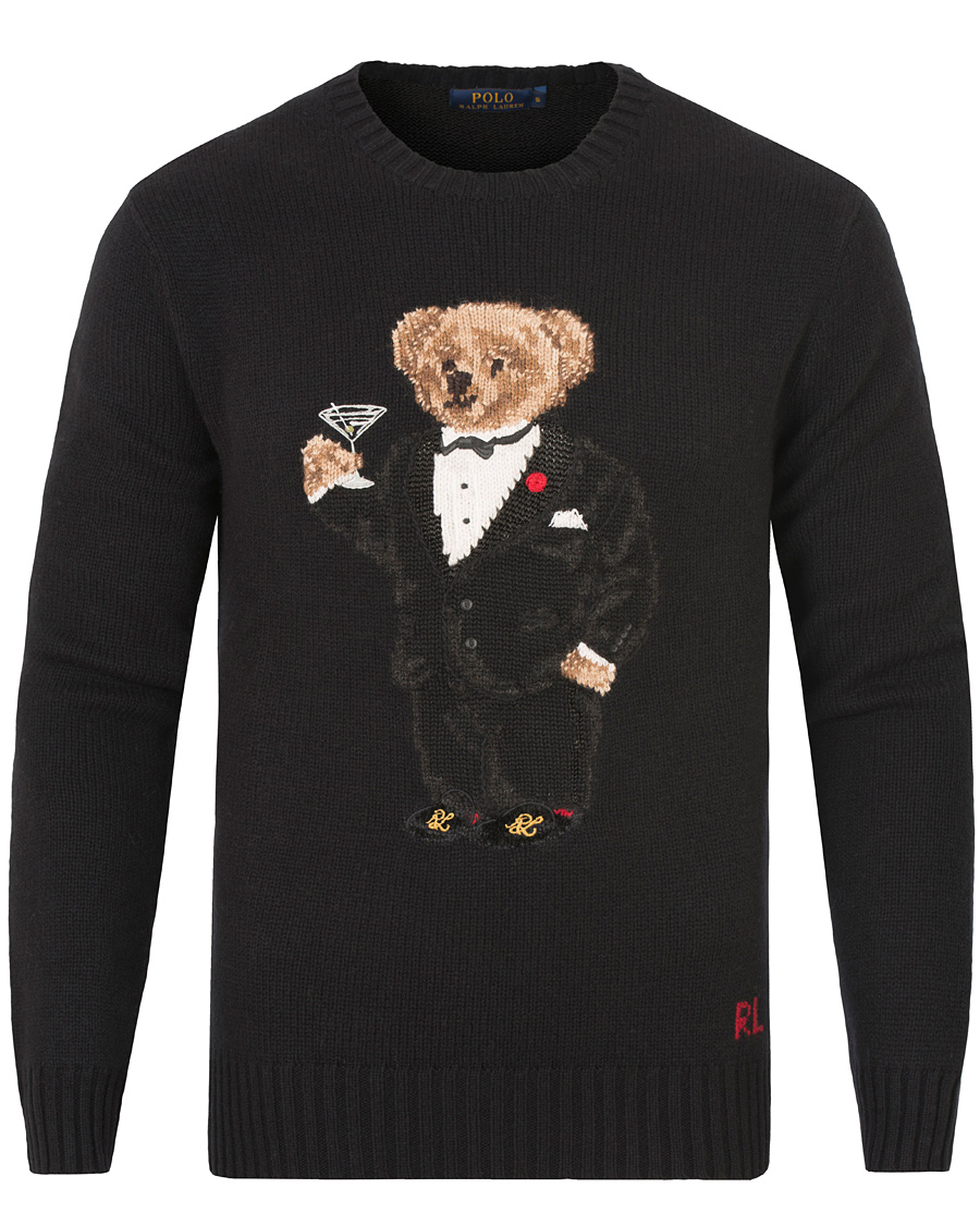 Heren | Truien | Polo Ralph Lauren | Bear Tuxedo Knitted Sweater Black