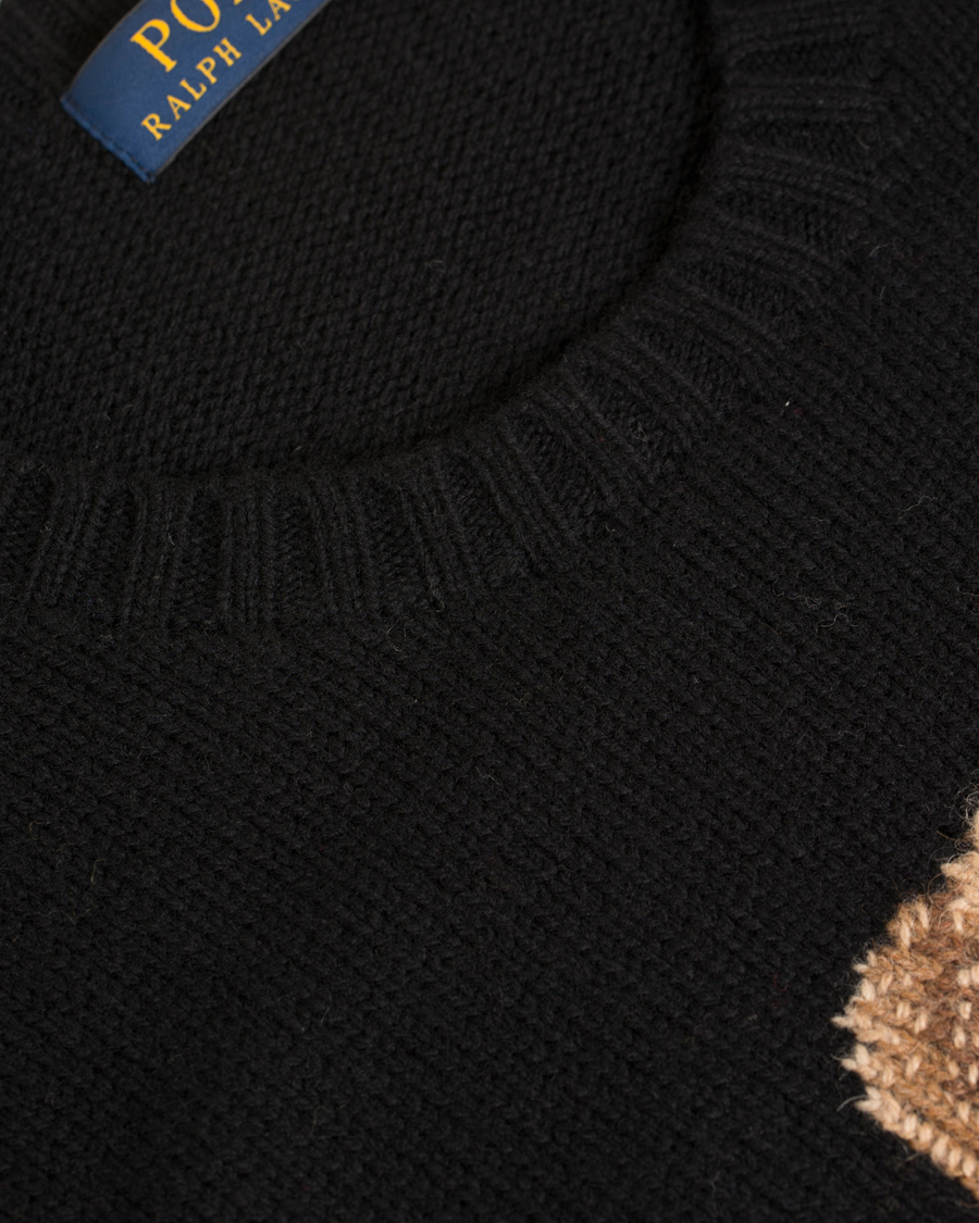 Heren | Truien | Polo Ralph Lauren | Bear Tuxedo Knitted Sweater Black