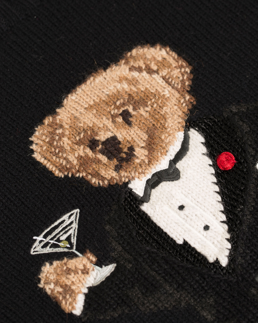 Heren | Truien | Polo Ralph Lauren | Bear Tuxedo Knitted Sweater Black