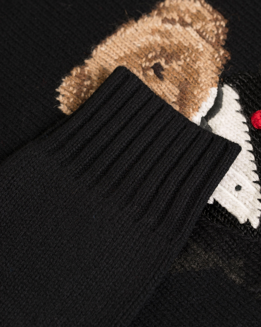 Heren | Truien | Polo Ralph Lauren | Bear Tuxedo Knitted Sweater Black