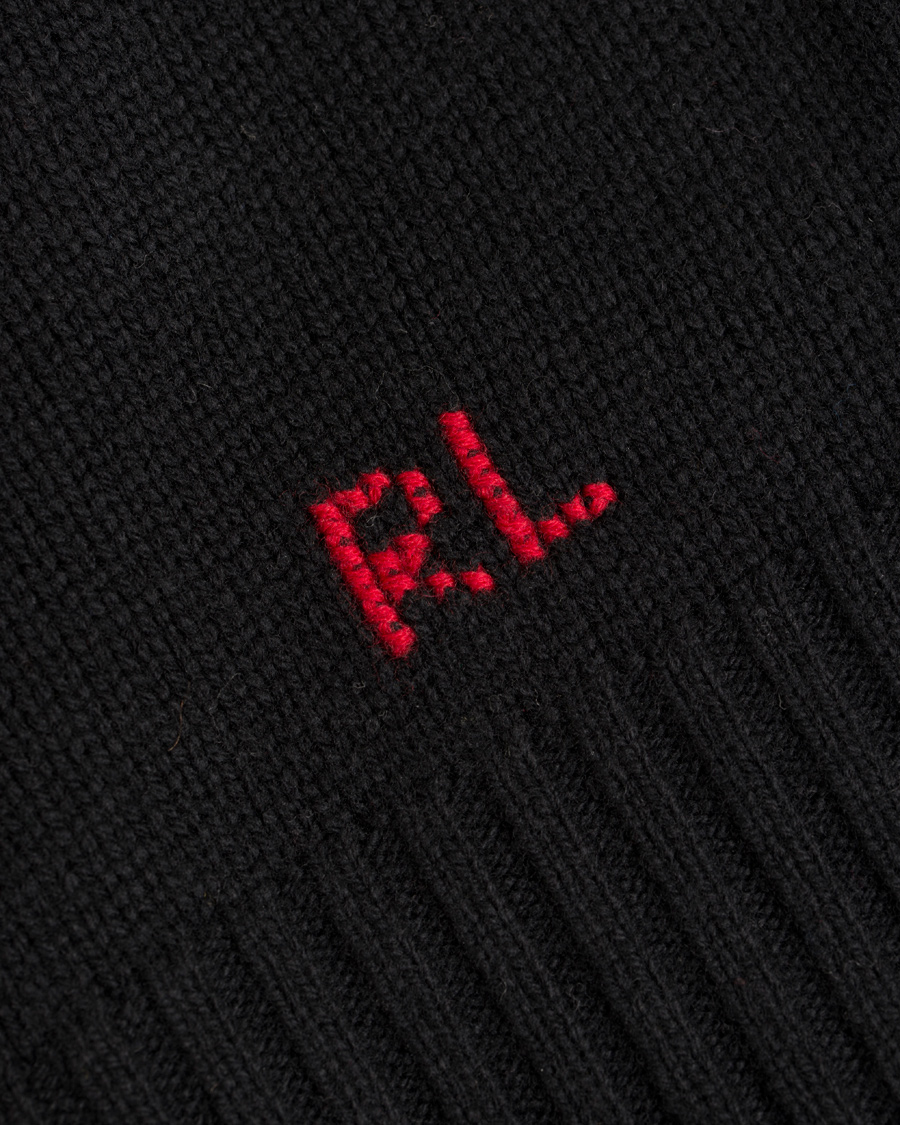 Heren | Truien | Polo Ralph Lauren | Bear Tuxedo Knitted Sweater Black