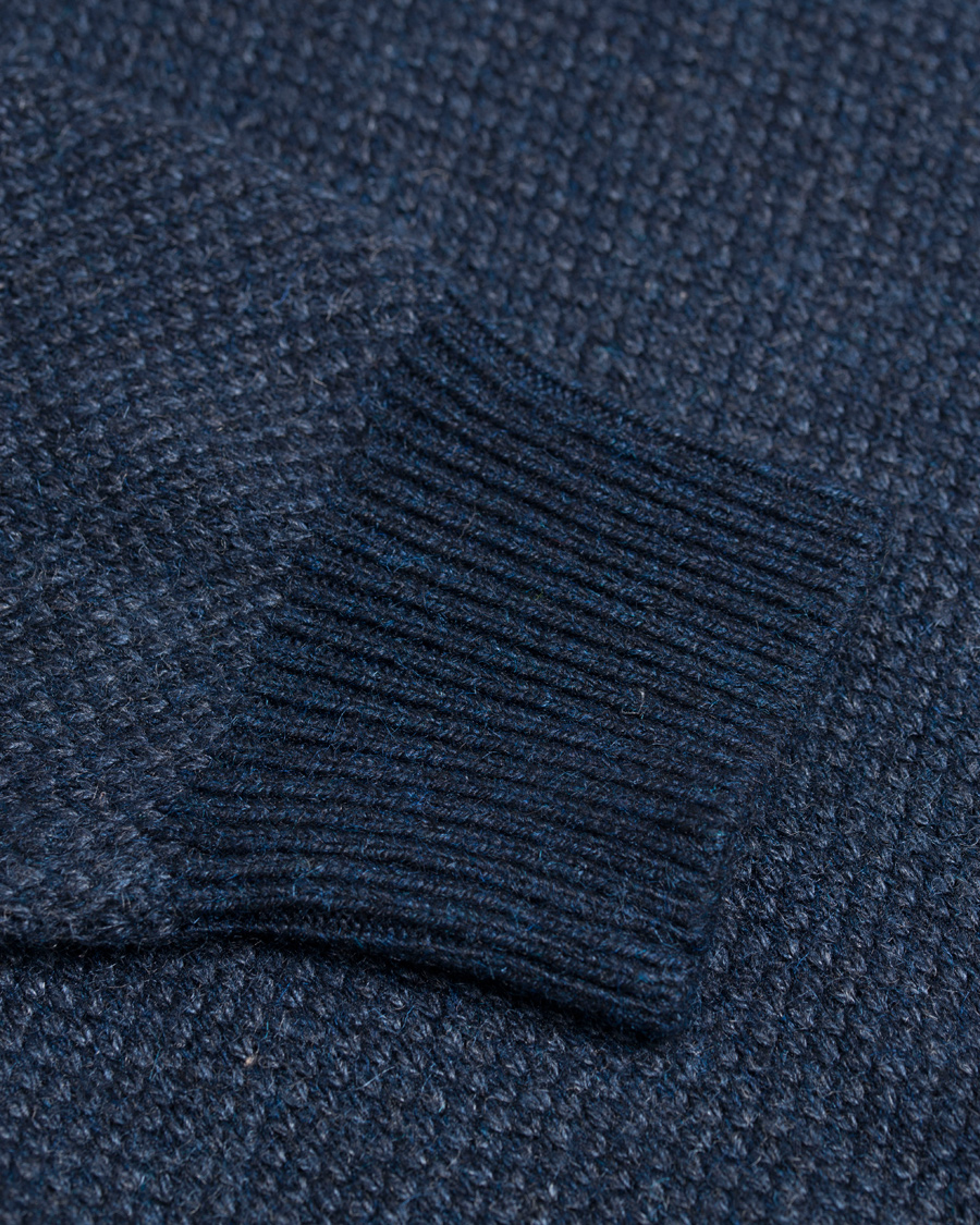 Homme | Pulls Et Tricots | Polo Ralph Lauren | Half Button Birdseye Sweater Navy
