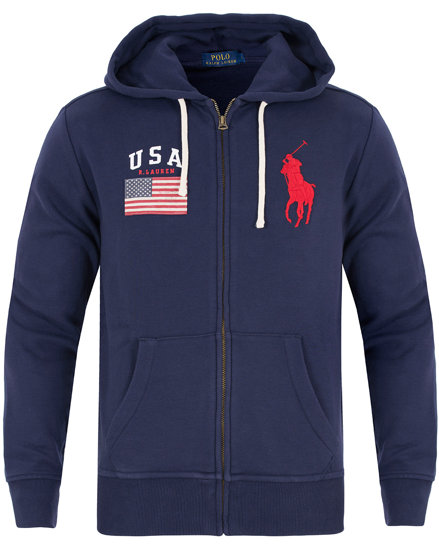 Homme | Pulls Et Tricots | Polo Ralph Lauren | USA Full Zip Hoodie French Navy