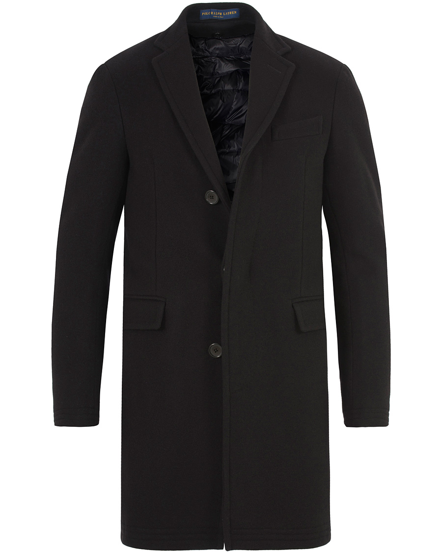 Heren | Jassen | Polo Ralph Lauren | Clothing Solid Melton Wool Top Coat Black