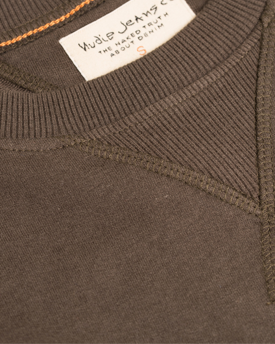 Homme | Pulls Et Tricots | Nudie Jeans | Sven Light Sweatshirt Bunker Green