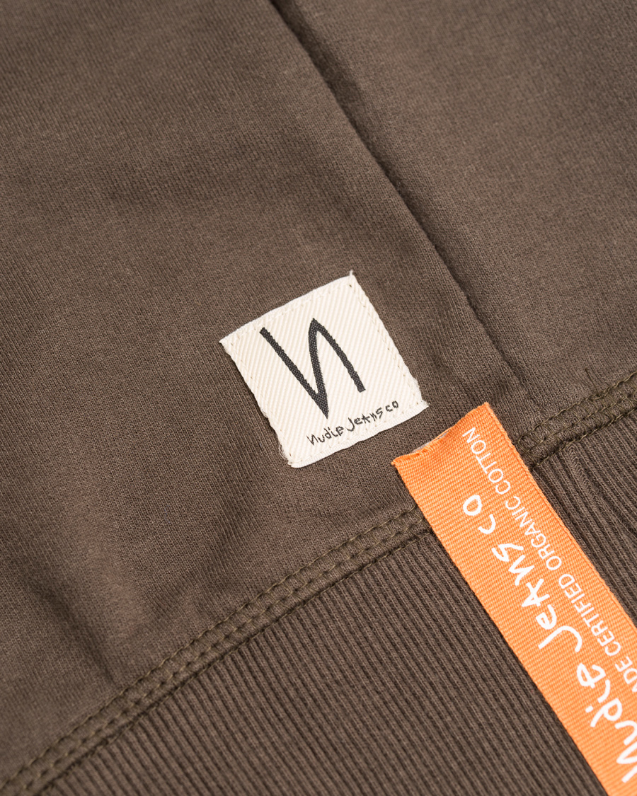 Homme | Pulls Et Tricots | Nudie Jeans | Sven Light Sweatshirt Bunker Green