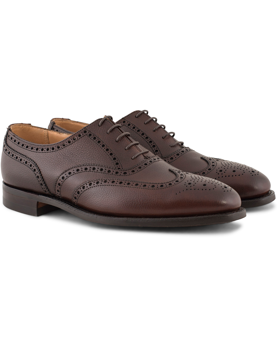 Heren | Crockett & Jones MTO Finsbury Brogue City Sole Brown Grain Calf | Crockett & Jones | MTO Finsbury Brogue City Sole Brown Grain Calf