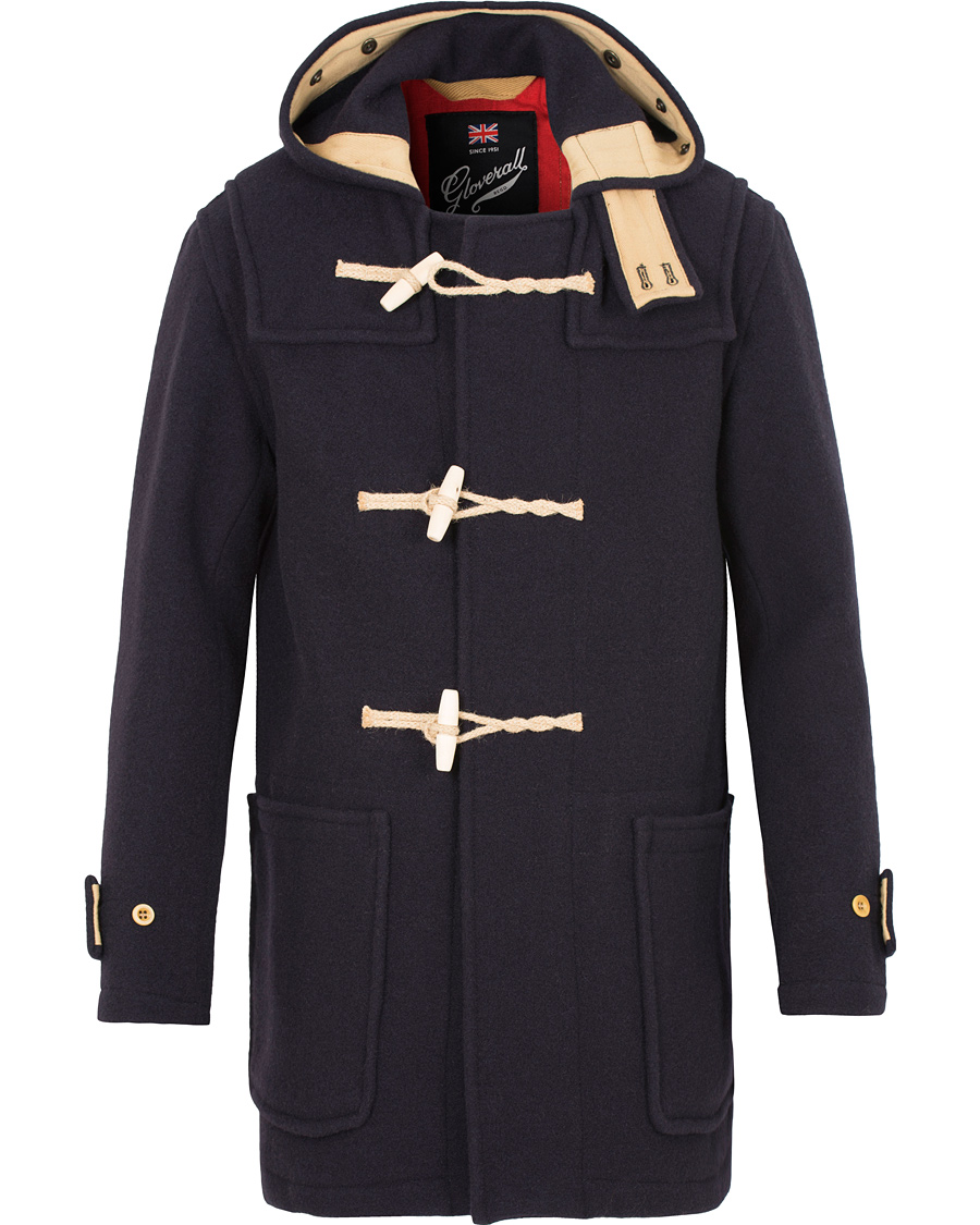 Heren | Jassen | Gloverall | Flag Monty Mid Length Duffle Navy