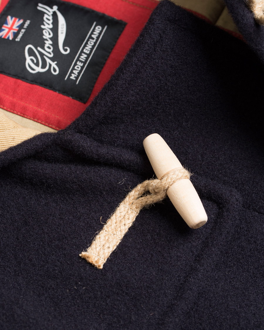 Heren | Jassen | Gloverall | Flag Monty Mid Length Duffle Navy