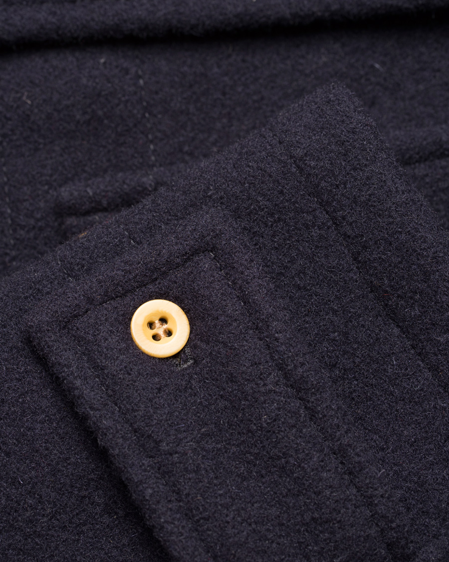 Heren | Jassen | Gloverall | Flag Monty Mid Length Duffle Navy