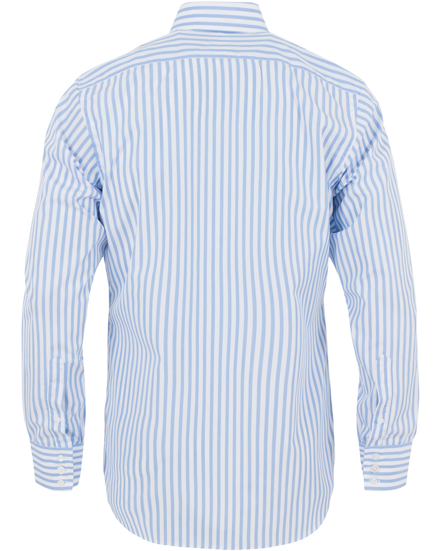 Homme | Chemises | Turnbull & Asser | Slim Fit Bengal Stripe Shirt Light Blue