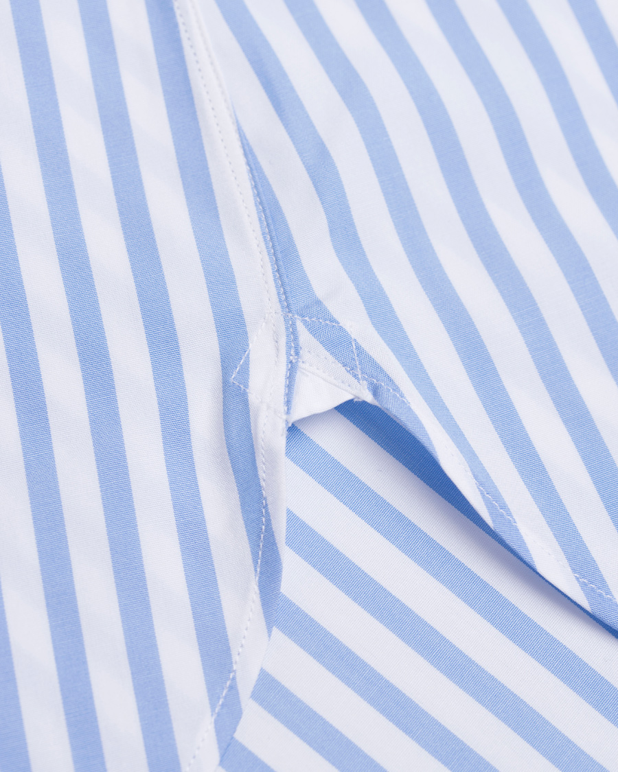 Homme | Chemises | Turnbull & Asser | Slim Fit Bengal Stripe Shirt Light Blue