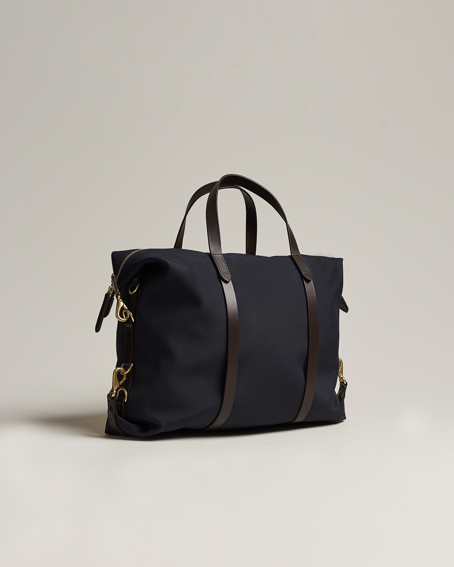 Homme | Sacs | Mismo | M/S Utility Nylon Duffle Bag Navy/Dark Brown