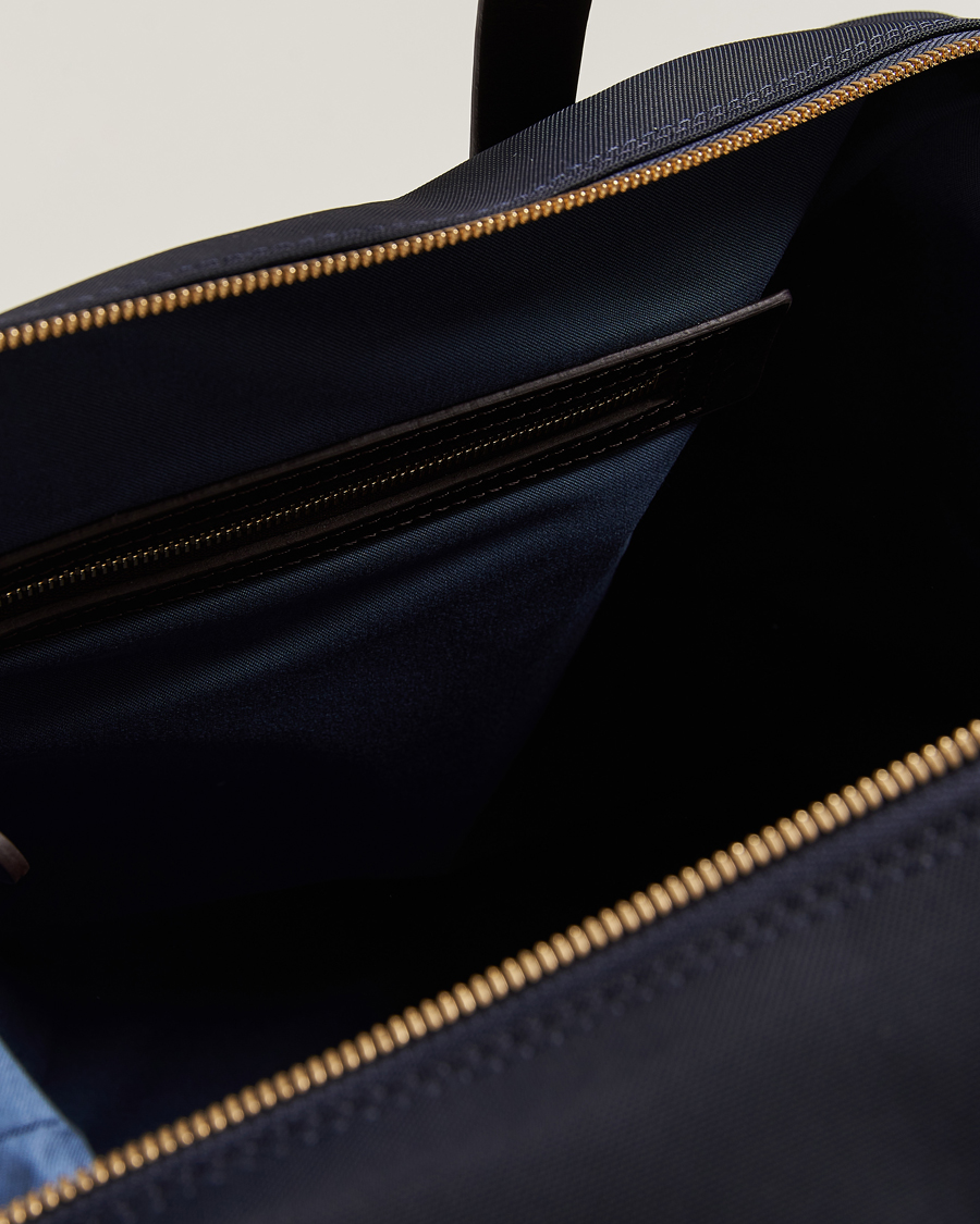 Homme | Sacs | Mismo | M/S Utility Nylon Duffle Bag Navy/Dark Brown