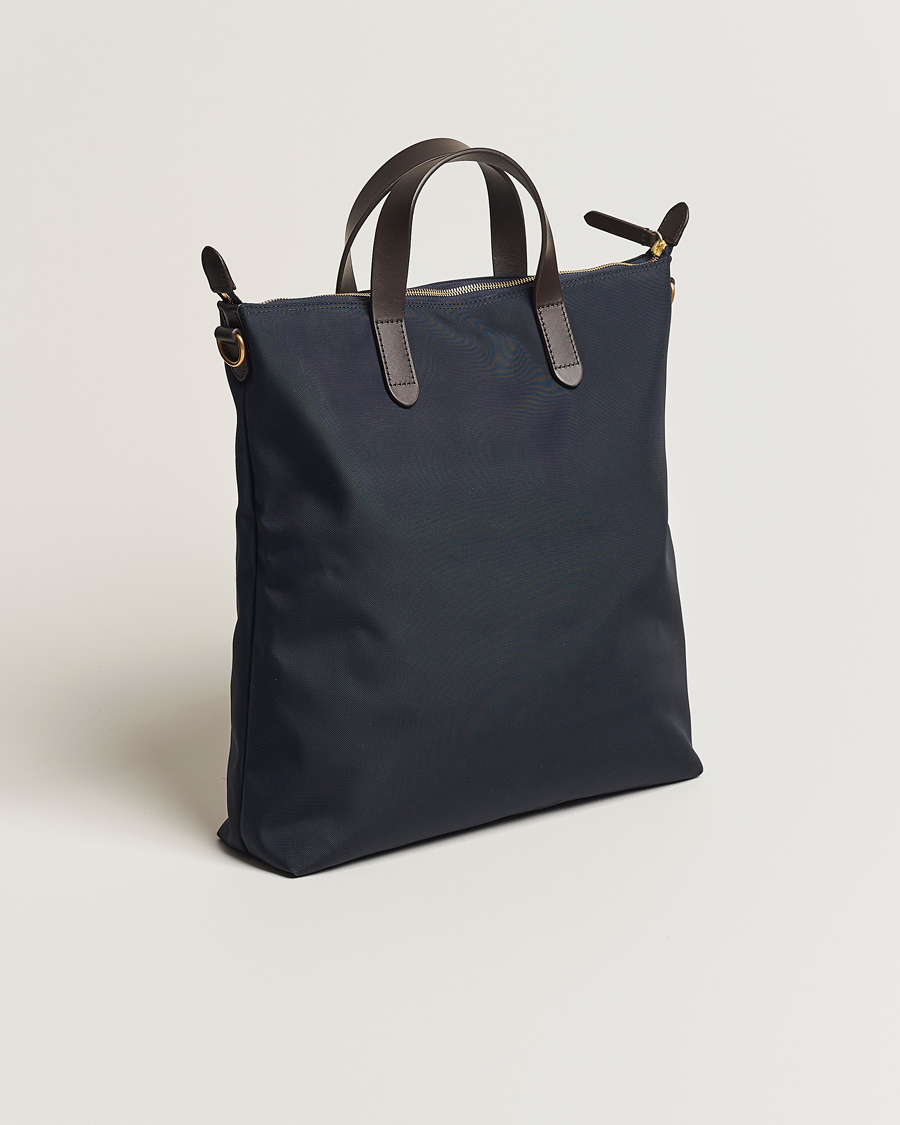 Homme | Mismo M/S Canvas Shopper Navy/Dark Brown | Mismo | M/S Canvas Shopper Navy/Dark Brown