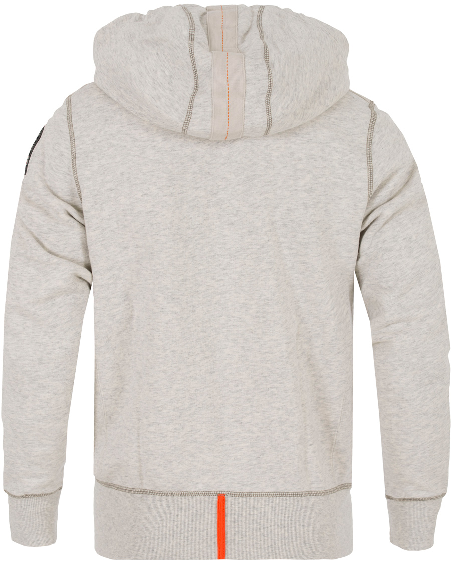 Homme | Pulls Et Tricots | Parajumpers | Charlie Active Fleece Hoodie White Melange Slub