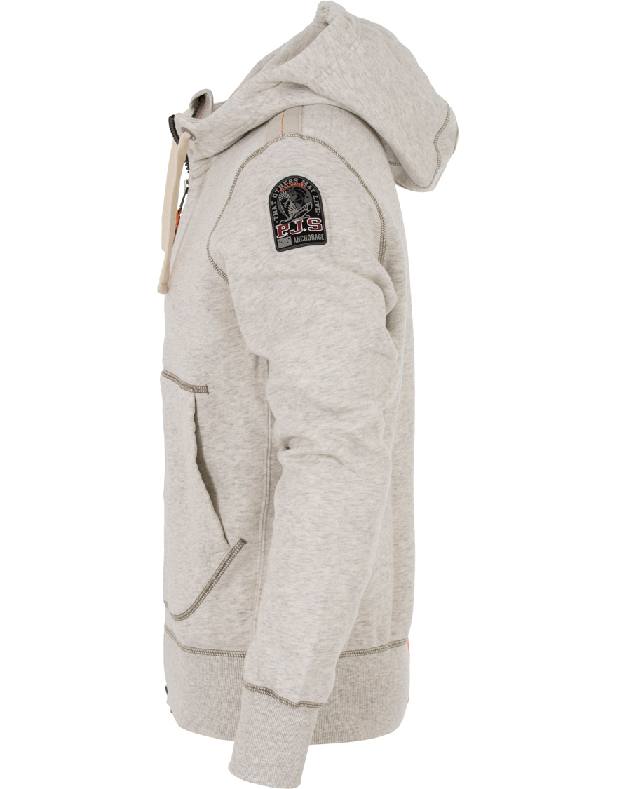 Homme | Pulls Et Tricots | Parajumpers | Charlie Active Fleece Hoodie White Melange Slub