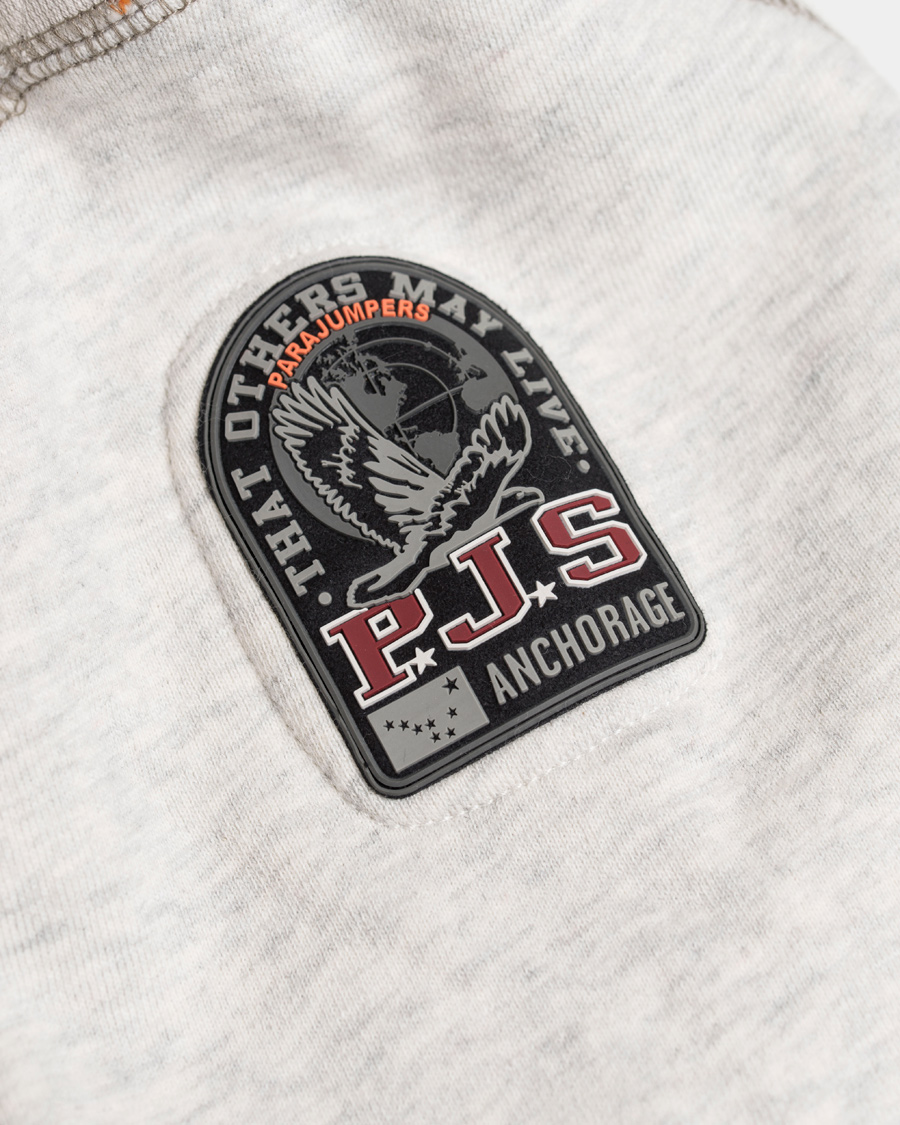 Homme | Pulls Et Tricots | Parajumpers | Charlie Active Fleece Hoodie White Melange Slub