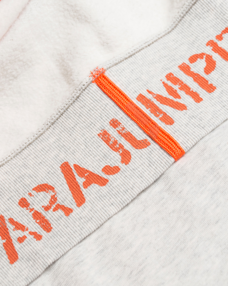 Homme | Pulls Et Tricots | Parajumpers | Charlie Active Fleece Hoodie White Melange Slub
