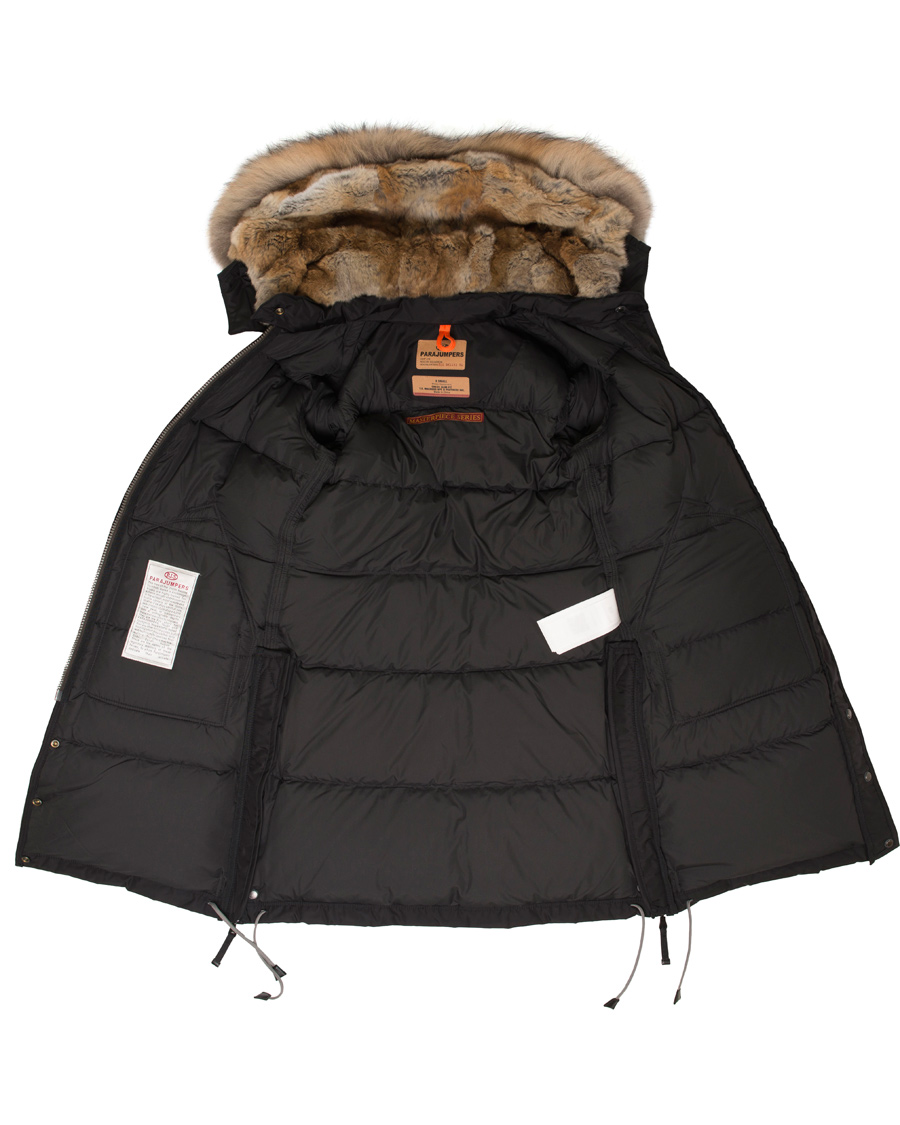 Homme | Parajumpers Woman Long Bear Masterpiece Jacket Black | Parajumpers | Woman Long Bear Masterpiece Jacket Black