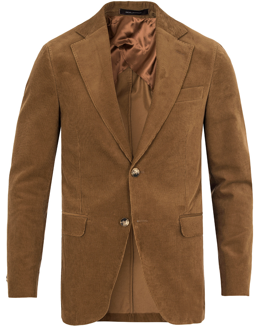 Homme | Blazers | Oscar Jacobson | Egel Corduroy Blazer Light Brown