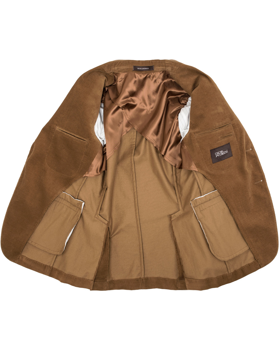 Homme | Blazers | Oscar Jacobson | Egel Corduroy Blazer Light Brown