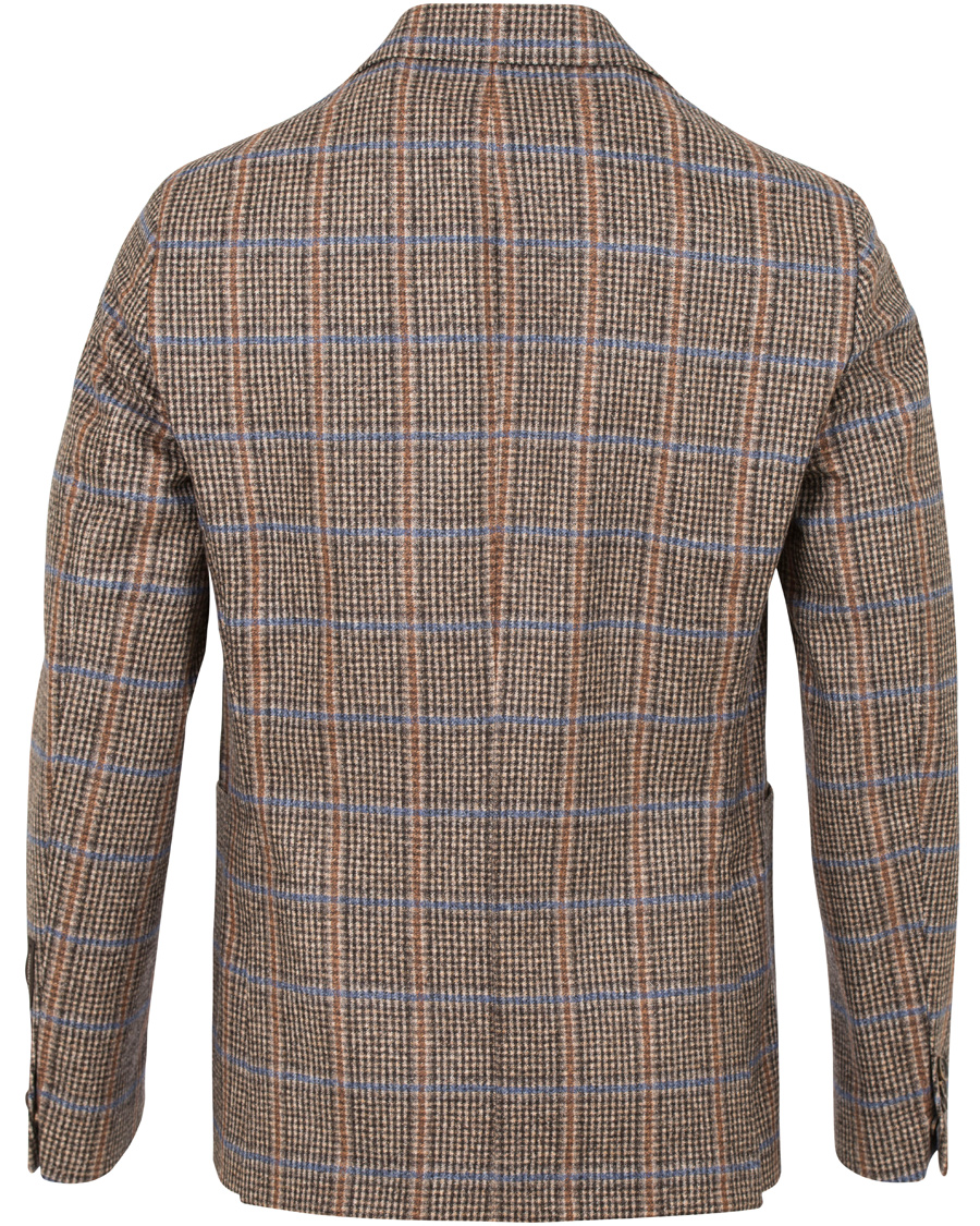 Heren | Blazers | Oscar Jacobson | Epic Check Fratelli Tallia Di Delfino Blazer Brown