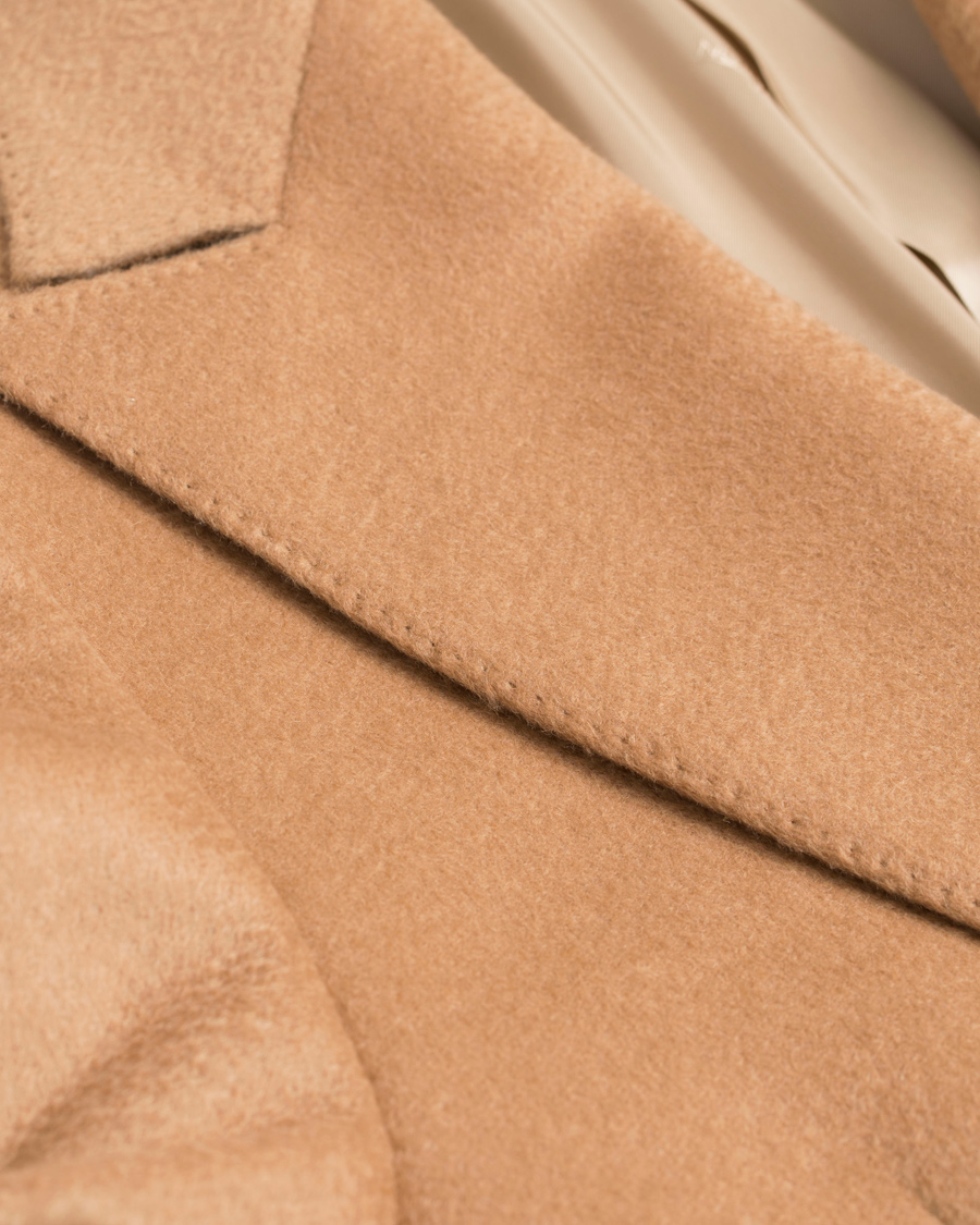 Homme | Manteaux Et Vestes | Oscar Jacobson | Saul Double Breasted Camelhair Coat Light Brown