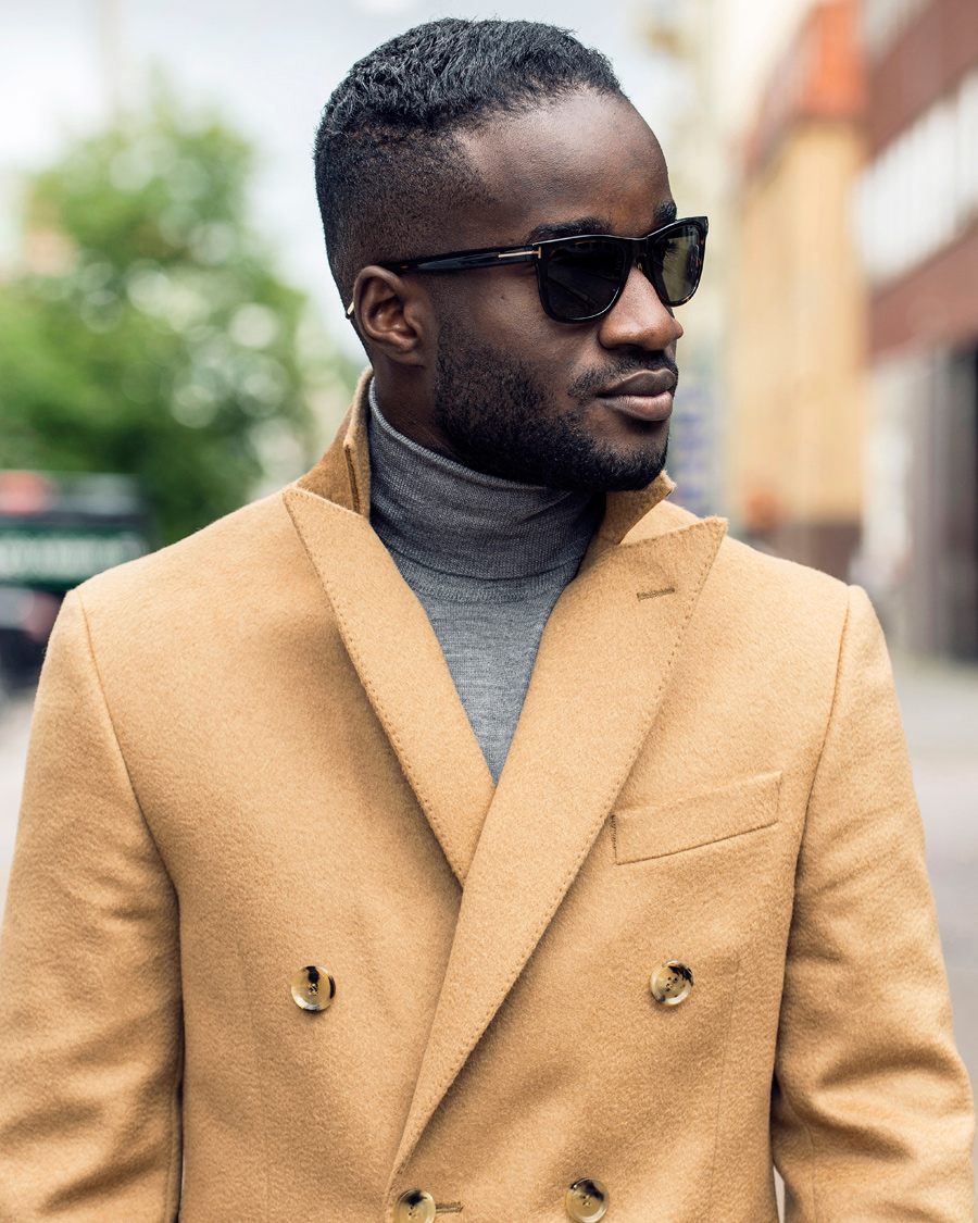 Homme | Manteaux Et Vestes | Oscar Jacobson | Saul Double Breasted Camelhair Coat Light Brown