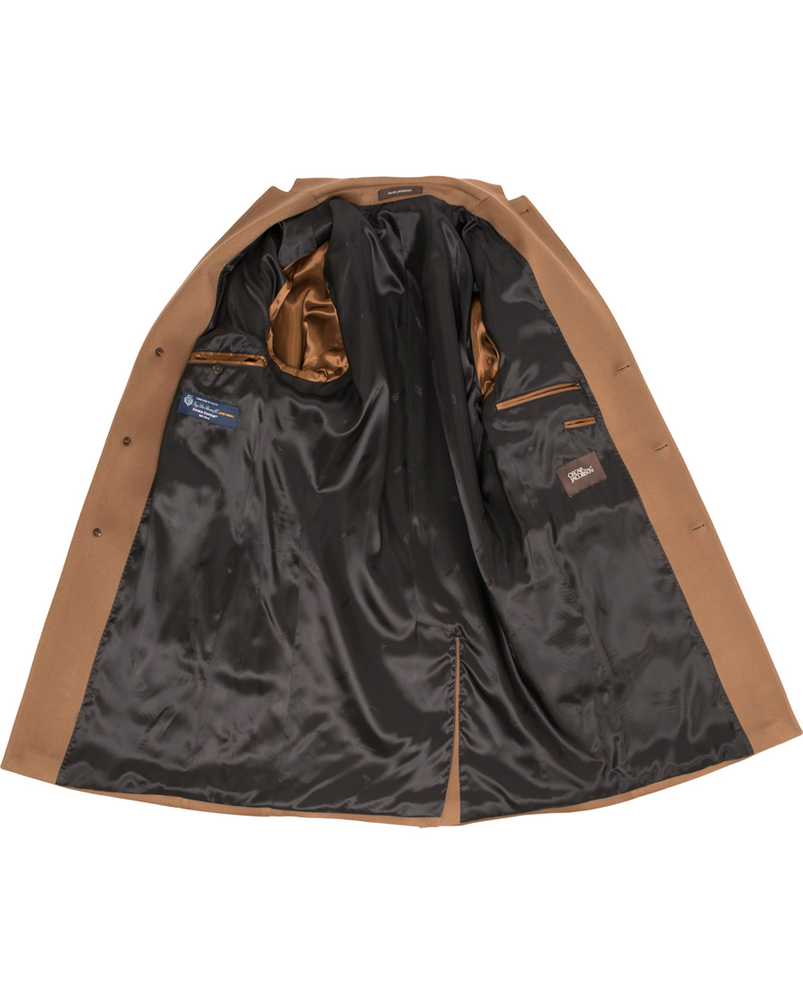 Homme | Manteaux Et Vestes | Oscar Jacobson | Savile Row Loro Piana Storm System Coat Dark Brown