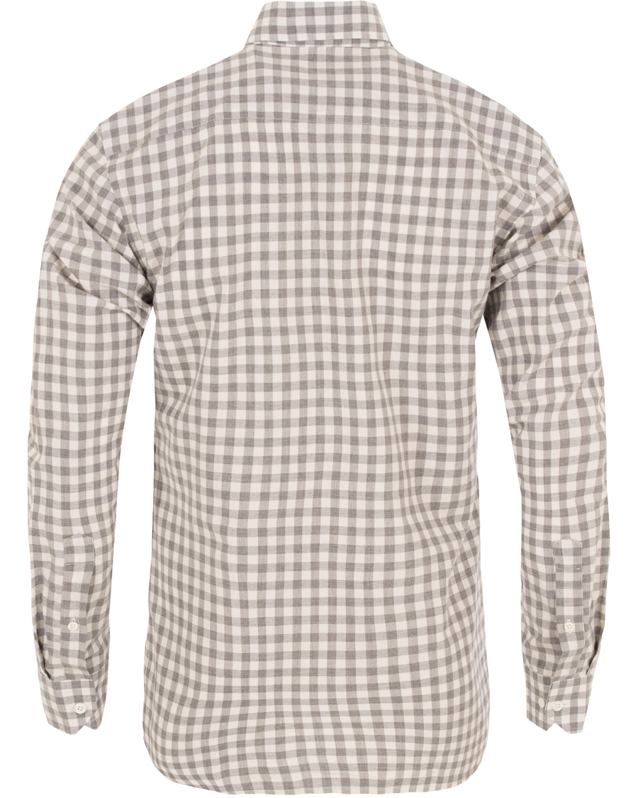 Homme | Chemises | Oscar Jacobson | Herman 2 Flannel Check Shirt Grey
