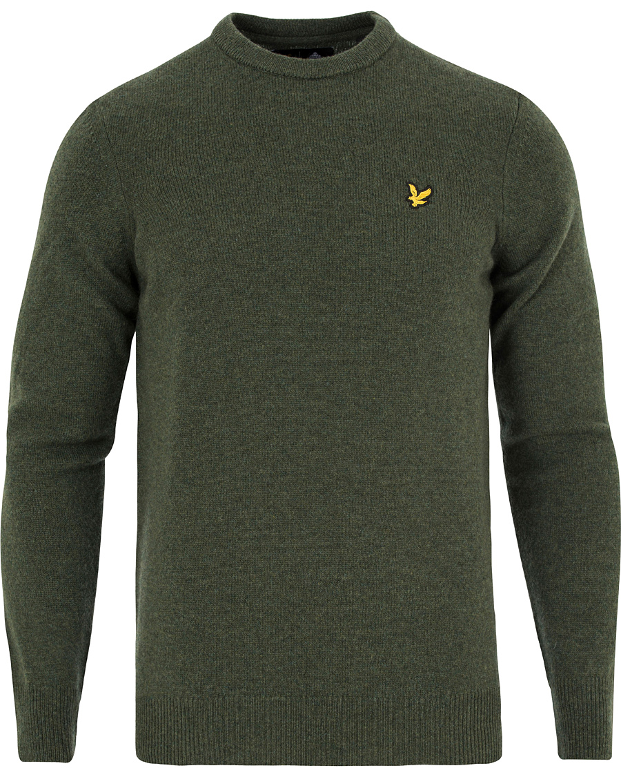 Homme | Pulls Et Tricots | Lyle & Scott | Lambswool Crew Neck Pullover Dark Sage