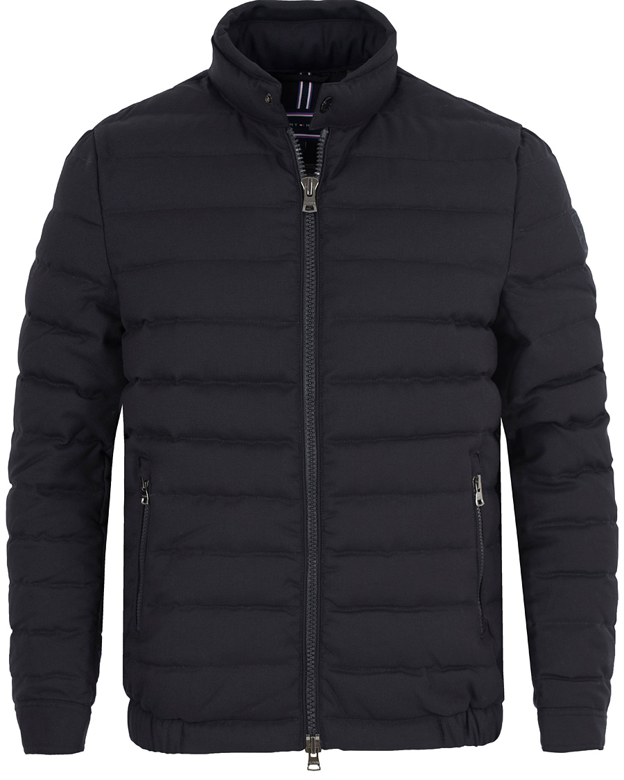 Heren | Jassen | Tommy Hilfiger | Wool Flannel Bomber Jacket Midnight